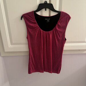 Unlisted Pink Sleeveless Scoop Neck Blouse Size L | Casual Chic Top